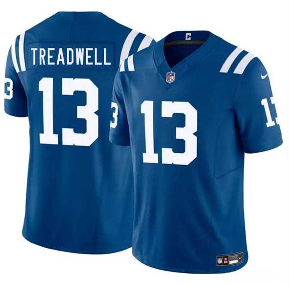 Men & Women & Youth Indianapolis Colts #13 Laquon Treadwell Blue 2025 F.U.S.E. Vapor Limited Stitched Jersey